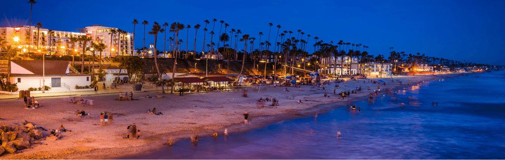 evening at the beach