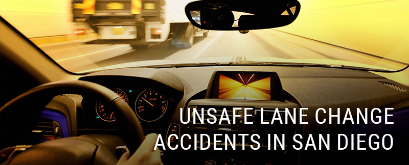 Unsafe Lane Change Accidents in San Diego
